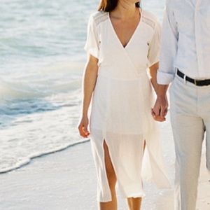 Leith white dress, size S